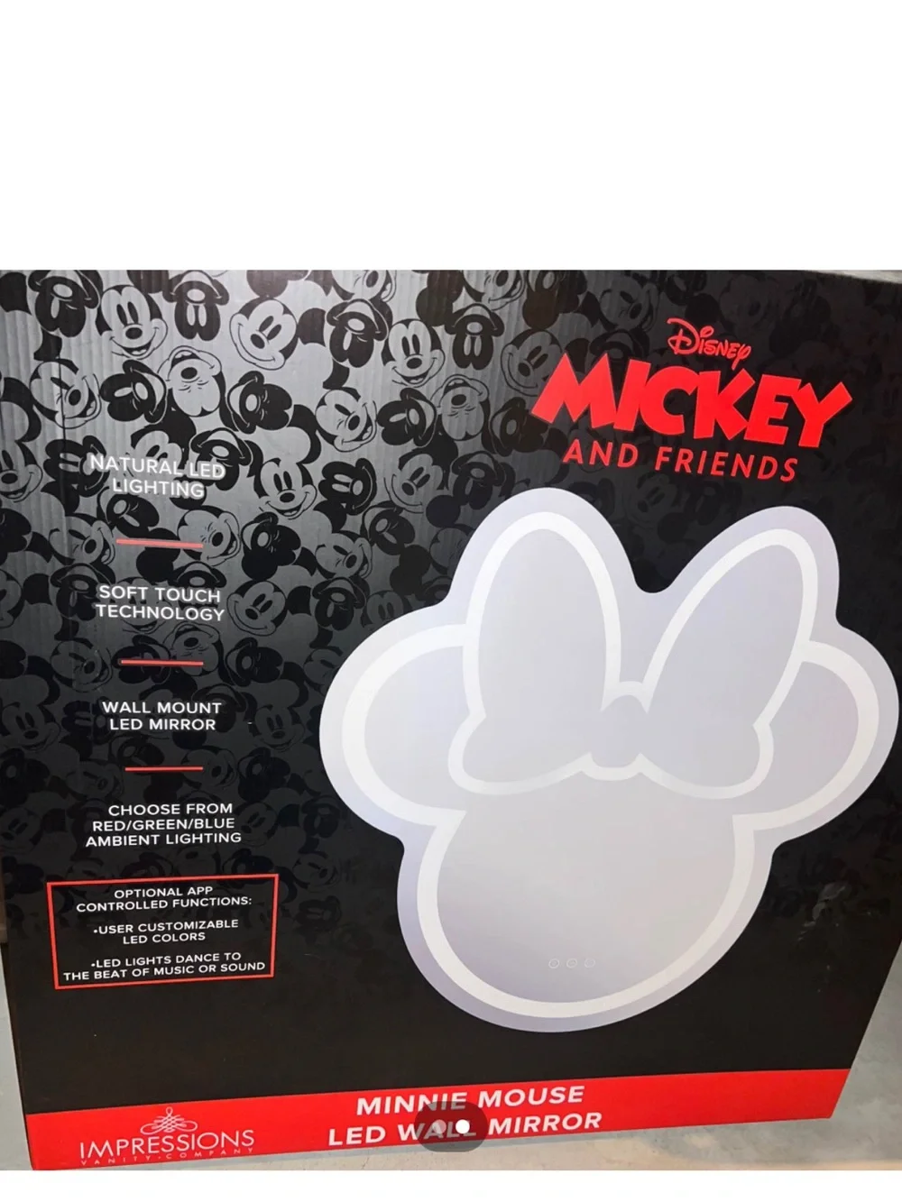 Impressions Vanity Minnie Mouse LED Wall Mirror